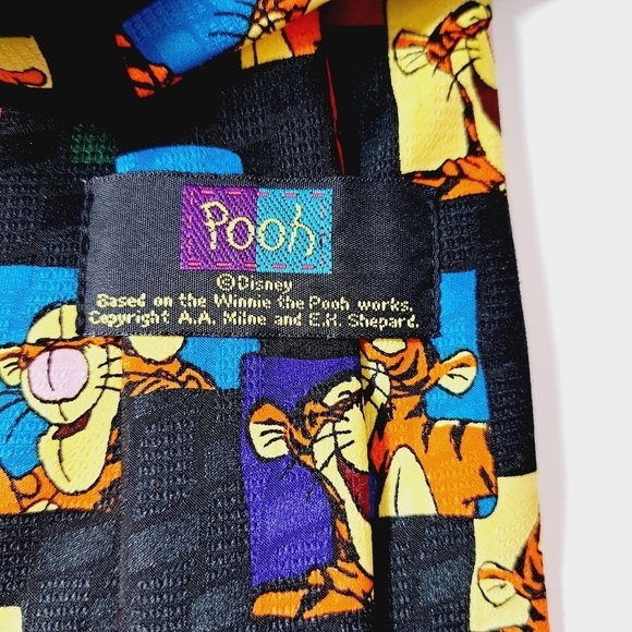 Disney Vintage‎ Winnie The Pooh Tigger Novelty Fun Tie - Picture 4 of 6